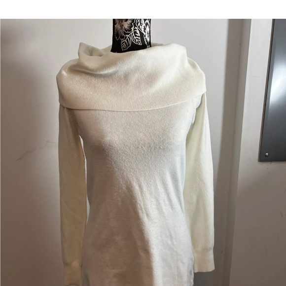 french connection sweater Size S Cream White Long Sleeve Turtle Neck - Picture 2 of 6